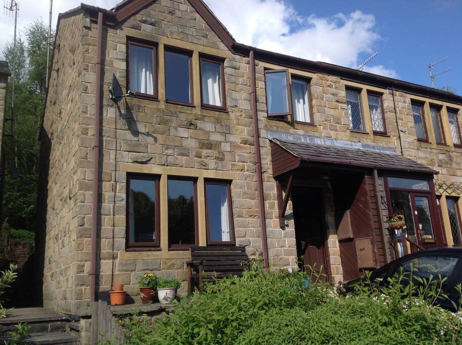 Front of the house. Parking on drive for two cars