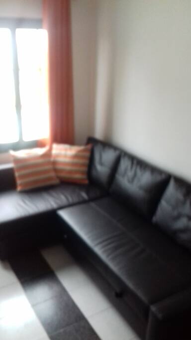 Sofa that changes to large double sofa bed