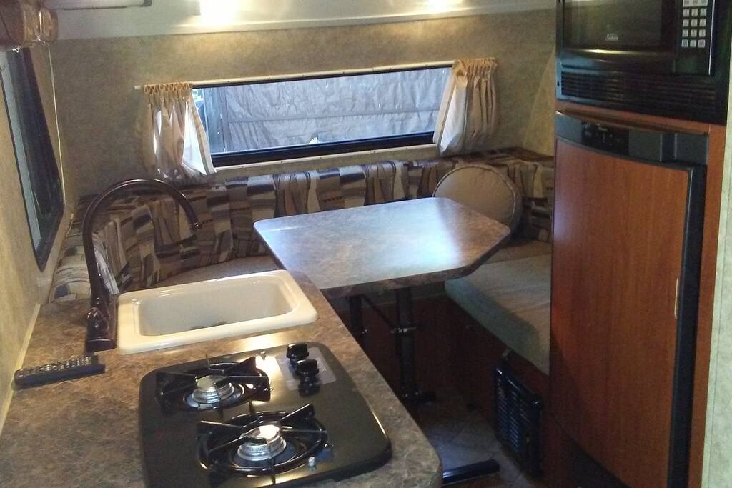Dining area/master bed