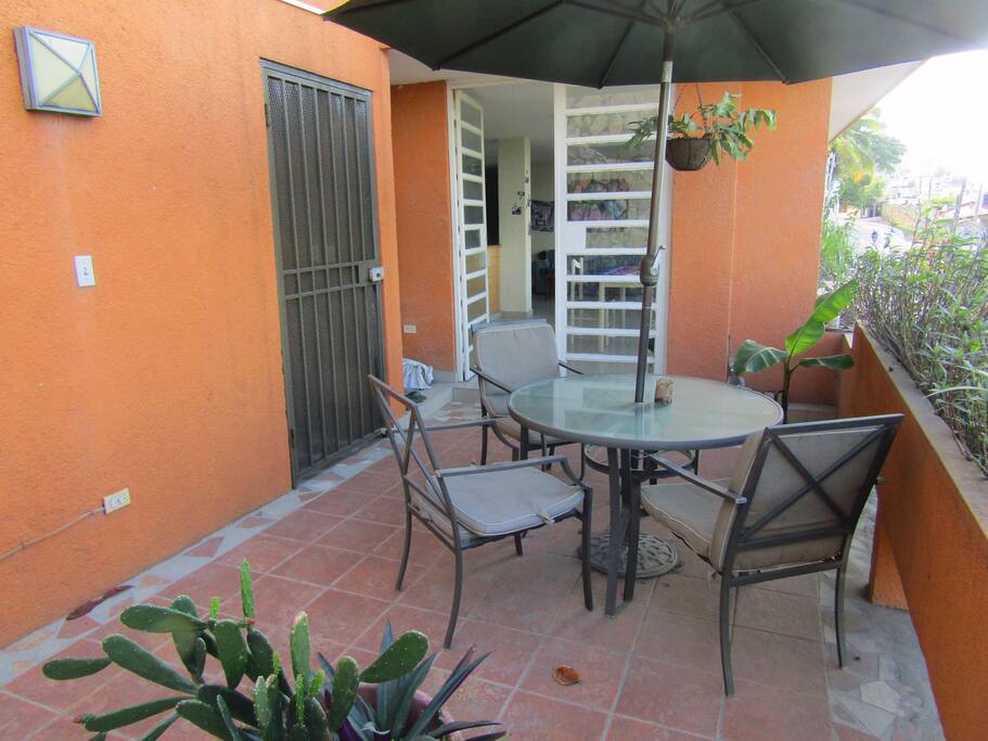 Entrance balcony