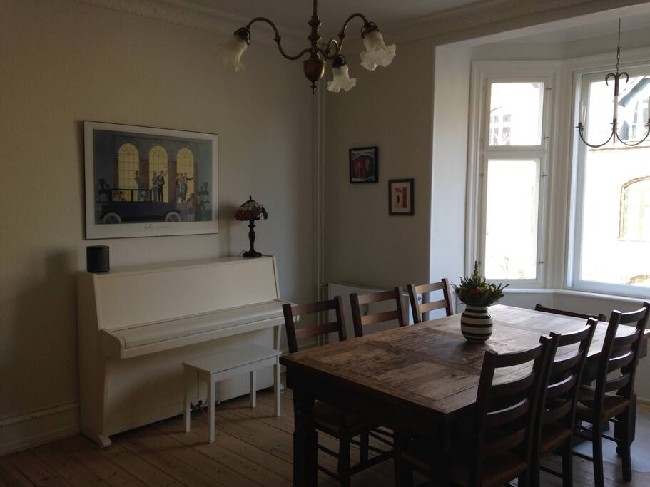 Our dining room also has a piano - you're welcome to play it :)