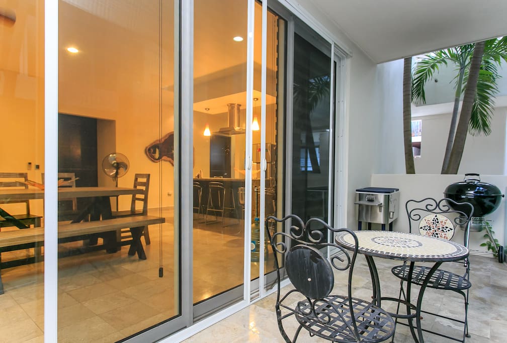 Terrace and beautiful furniture