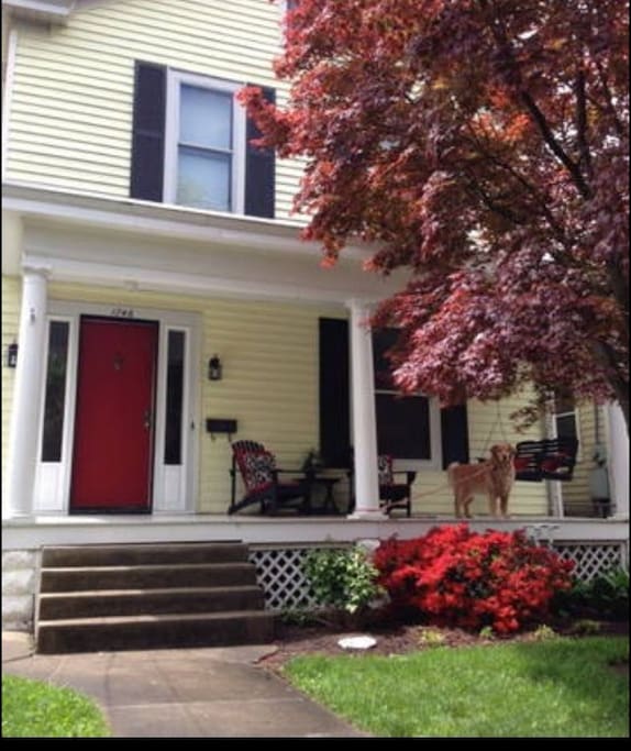 Relax and enjoy your morning cup of coffee or your evening glass of wine on our charming front porch.