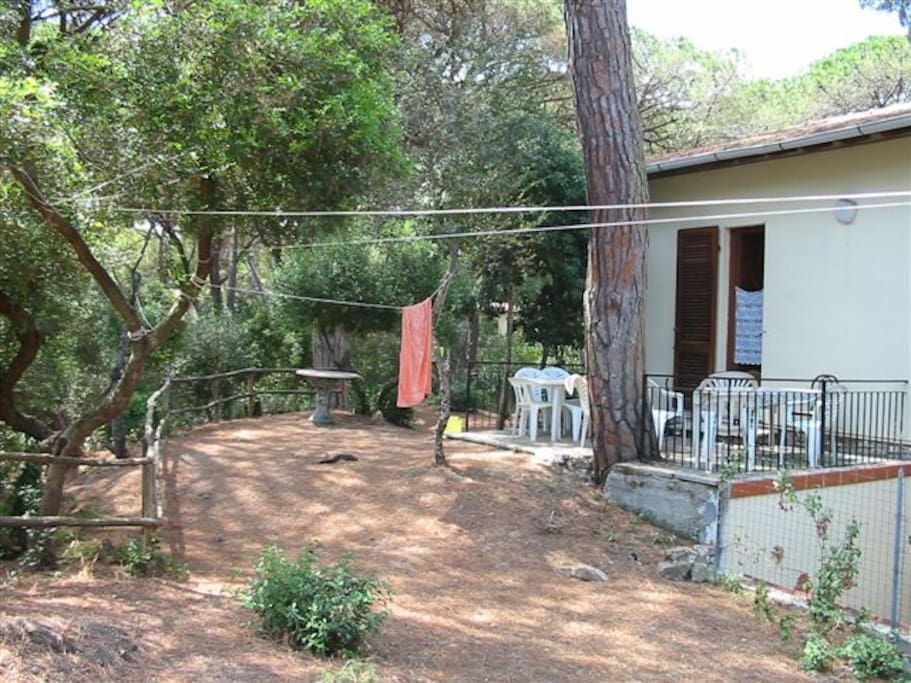 giardino sul retro