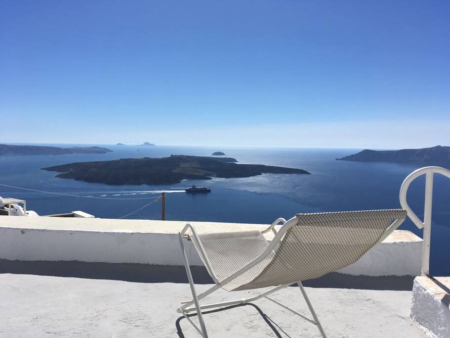 Big terrace in the morning