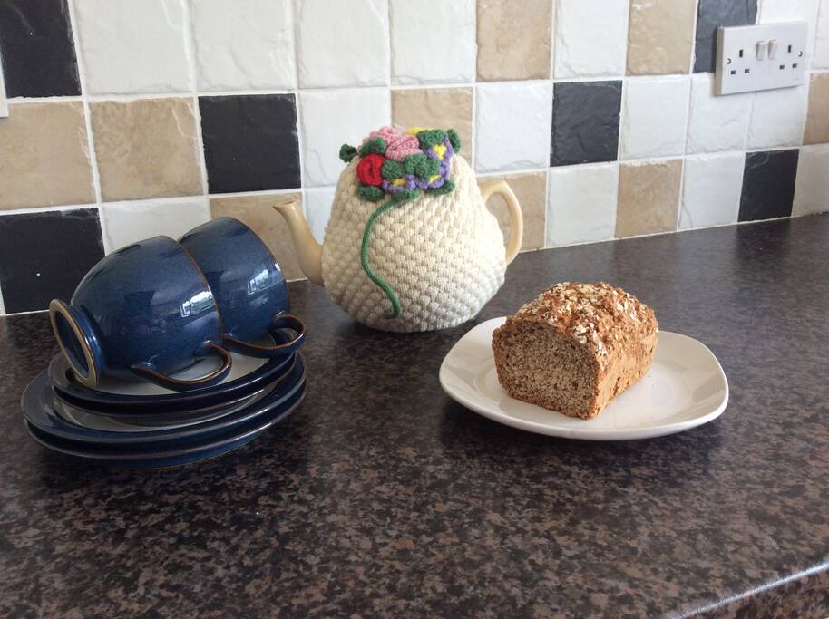 Enjoy a cuppa while taking in the view from the kitchen window.