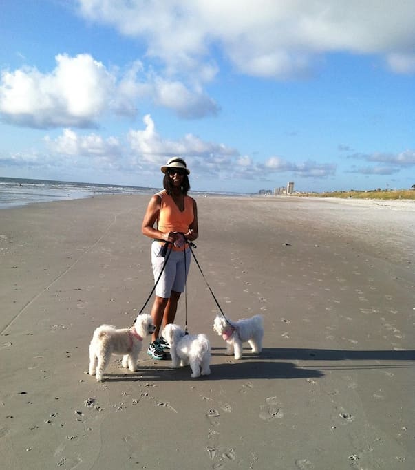 Morning walk on the beach