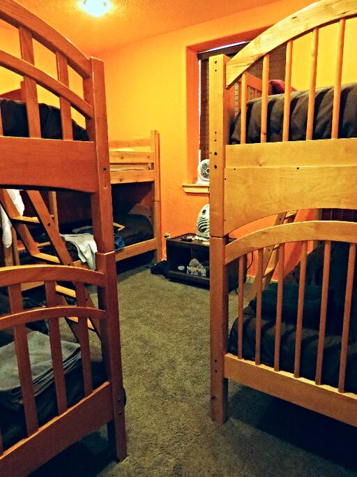 Mixed shared dorm room.