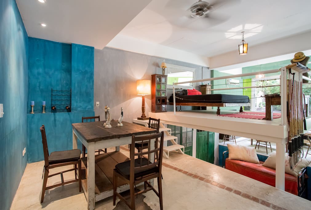 Dinning and sleeping area
