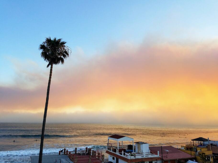 Enjoy a beautiful sunset at this oceanfront home