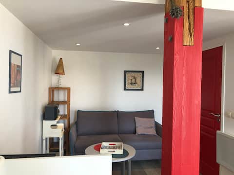 Popular Airbnb listing: Studio with indoor pool and hot tub, countryside by the sea in Pornic