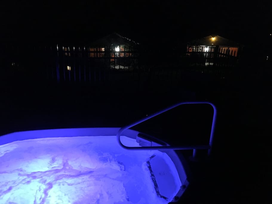 Enjoy the hot tub after a long day of fun! Open 3-10pm