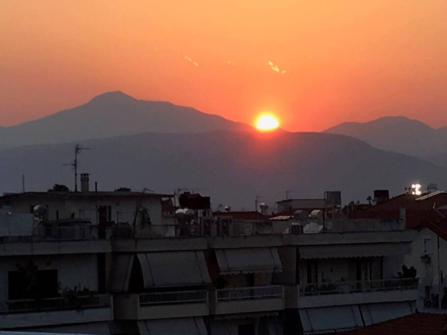 Sunset from the terrace