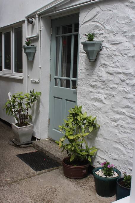 The property has its own entrance.
