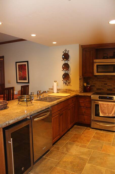 check out the wine fridge!