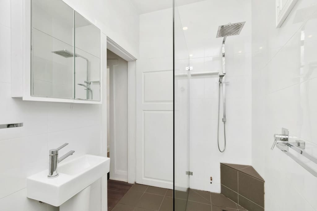Recently renovated bathroom