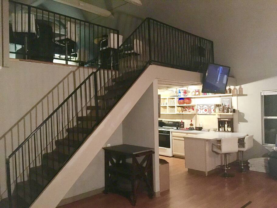 Open plan loft style