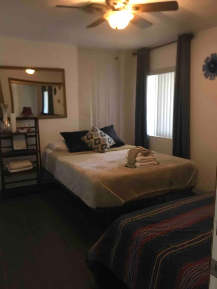 One of the 5 bedrooms in the main house 