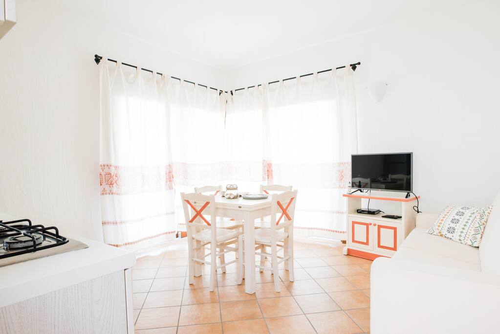 Living room con angolo cottura