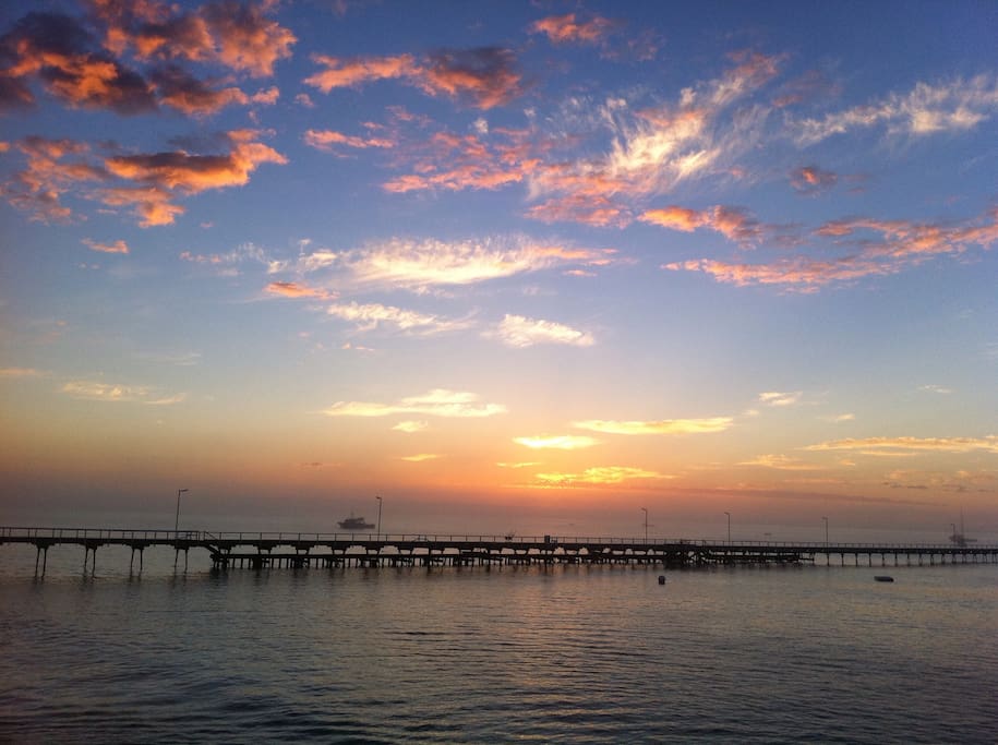 Watch the sunrise from the deck.