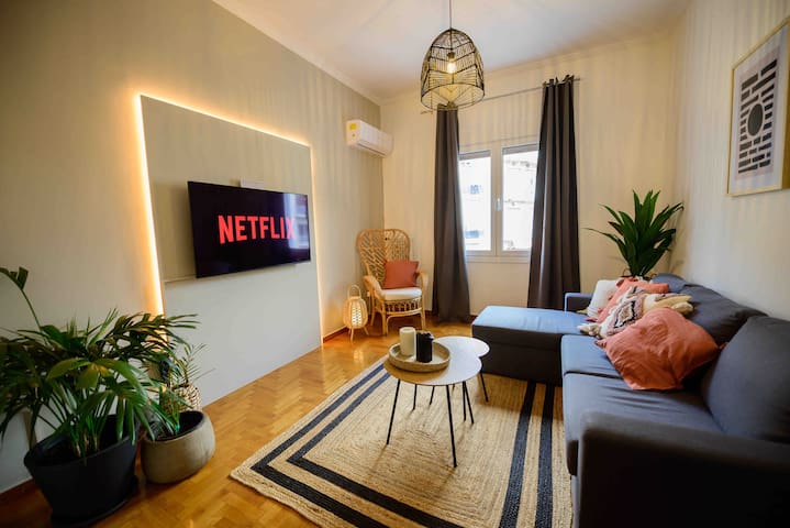 Acropolis Museum View • Boho 2 BR Serene Residence