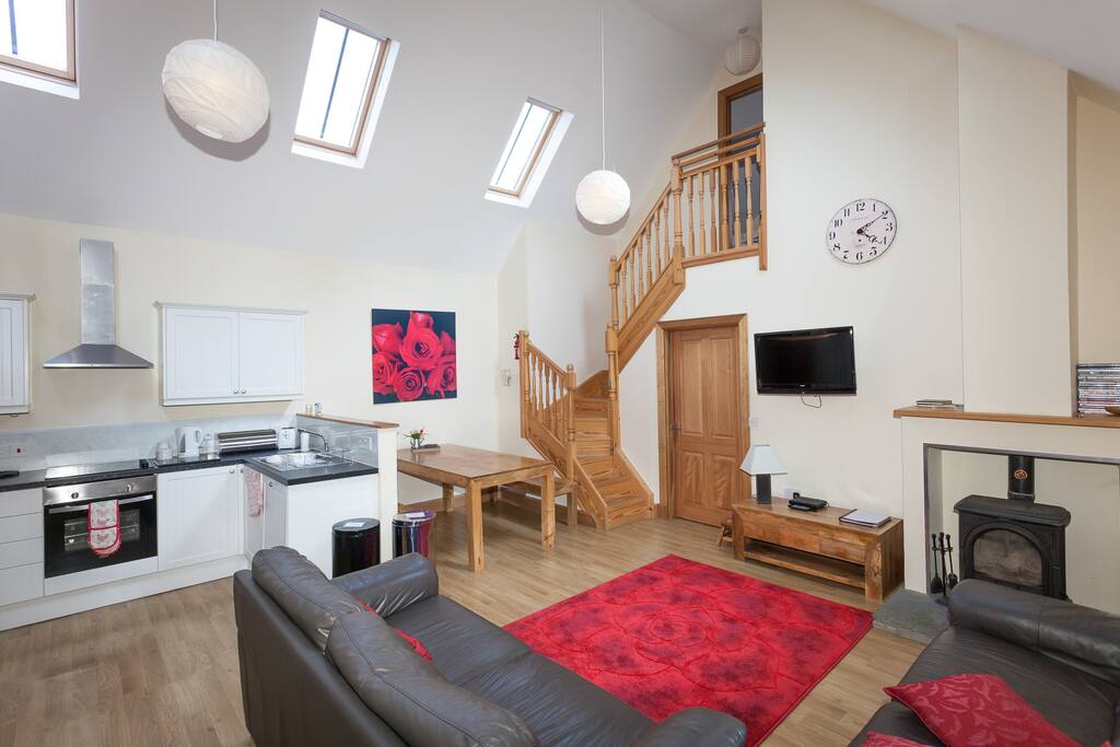 Open plan living area