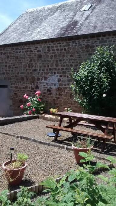 Lovely seating area ideal for relaxing in the sun