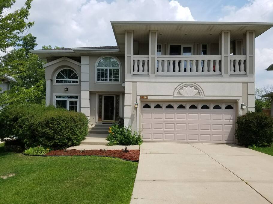 front of the house