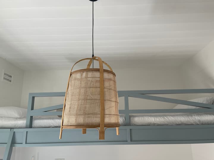 Soft, coastal inspired lighting in the bedrooms