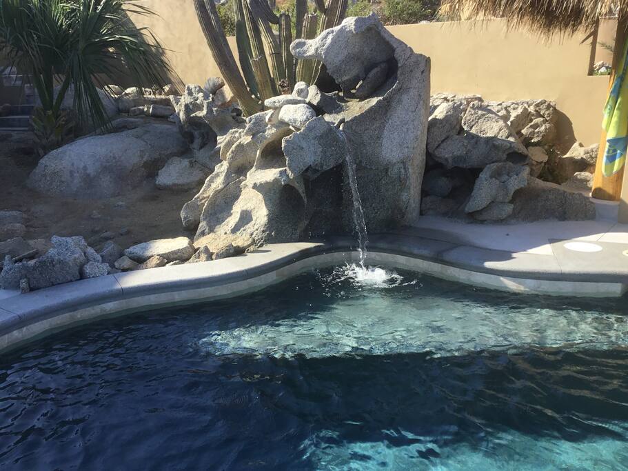 Pool also includes Led lightning and children friendly entry