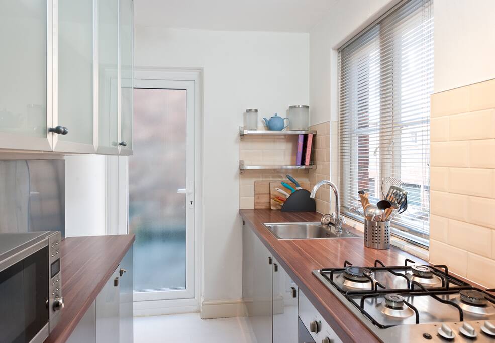 Modern galley kitchen