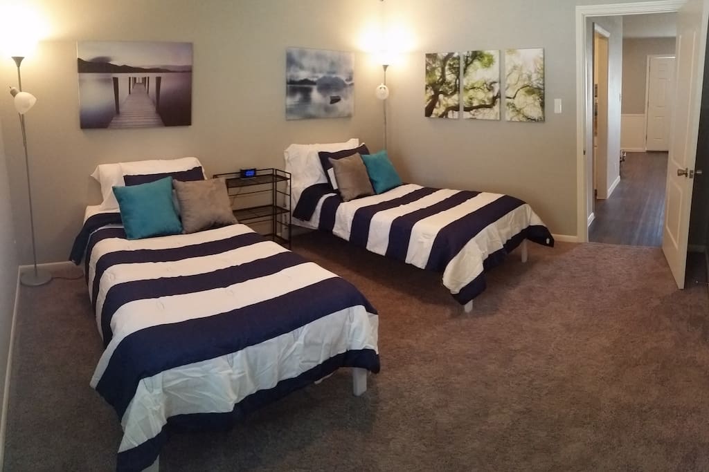 King bed can be converted to two twin-xls upon request.
