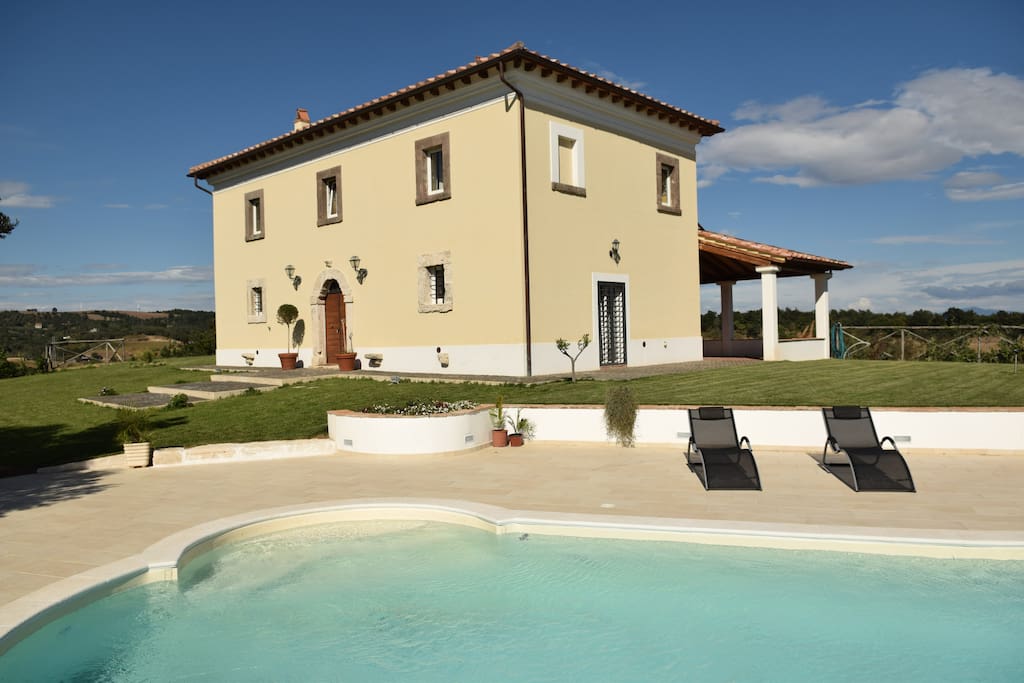 La villa vista Tuscia