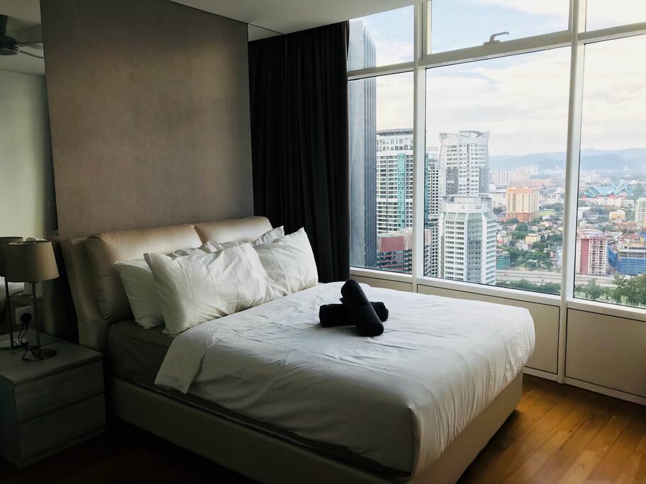 Bedroom view of the city