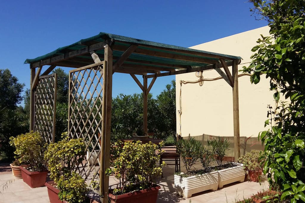 Covered pergola