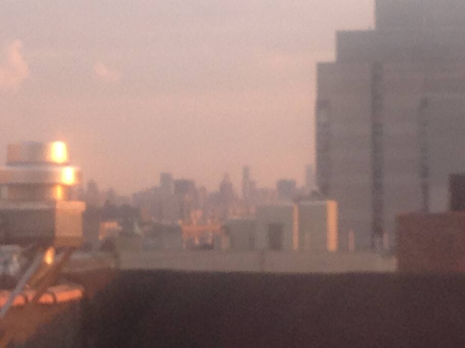 View at sunset.