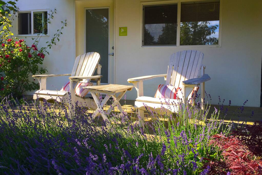 Private deck & entrance.