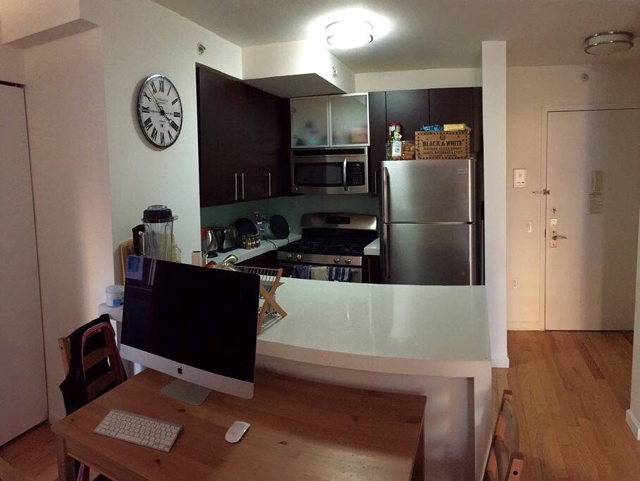 Fully-equipped luxury kitchen with lots of counter space.