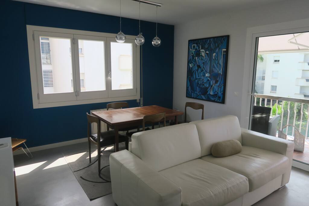 Dining area in the living room