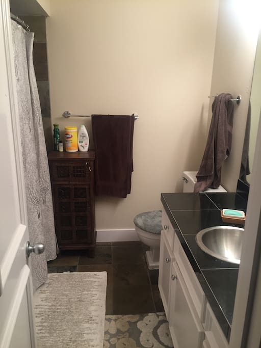 1 upstairs bathroom another .5 bath downstairs