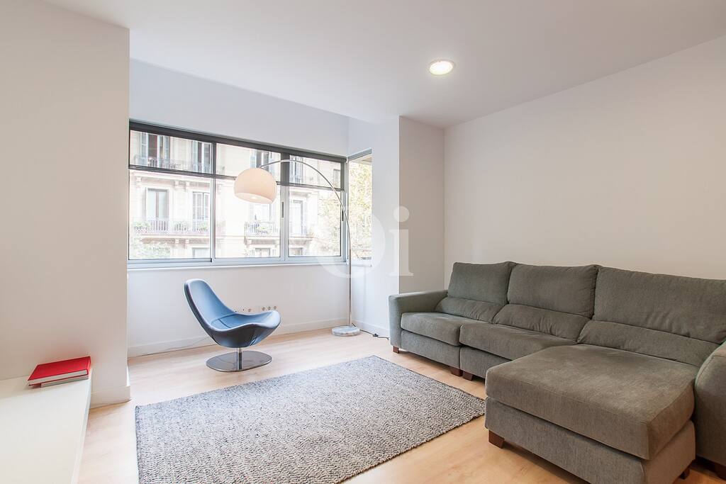 living area, with views to street