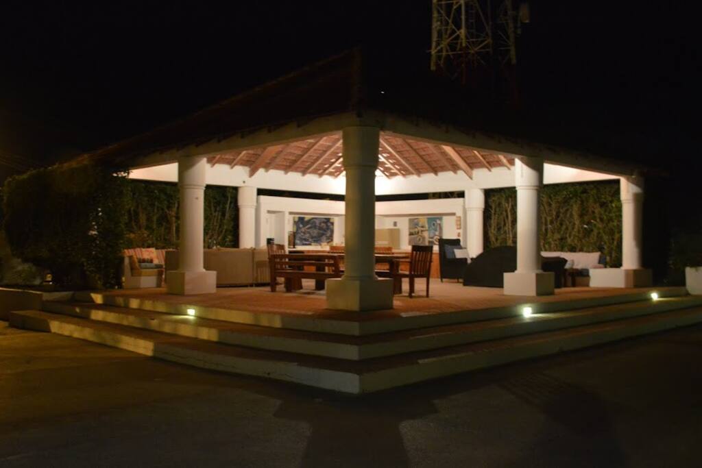 Palapa, open area.