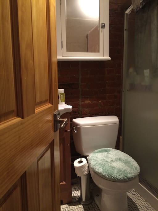 Bathroom, & shower right next to master bedroom!