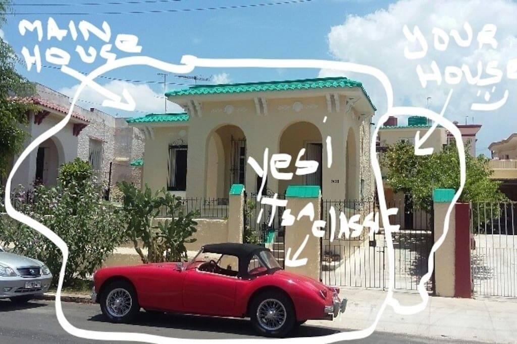 That is Mrs Giselle's 1957 MG Coupe, are you up for a ride ? ;-)