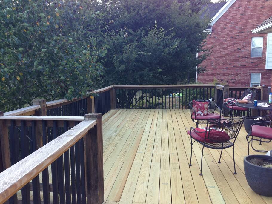 Backyard deck