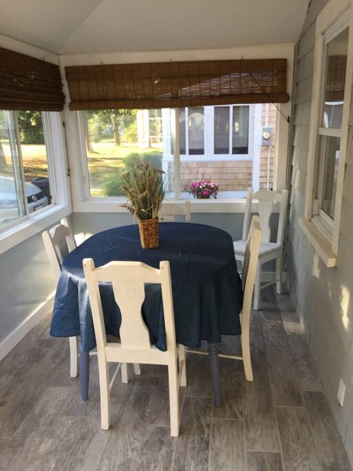 Sunny dining area