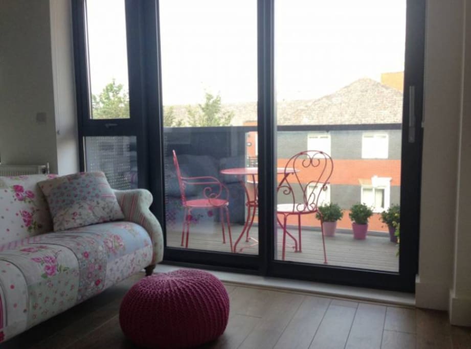 Balcony accessible from living room