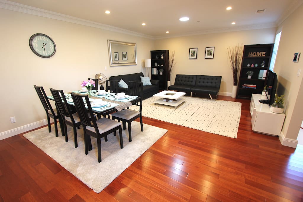 Dining and living space