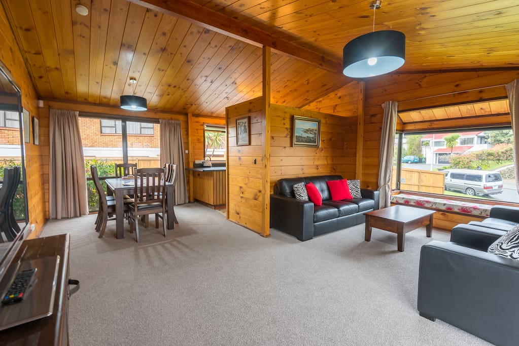 Open plan living room.
