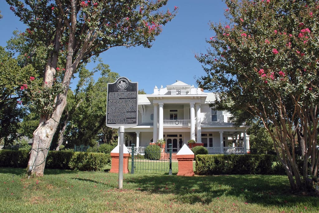 The Coveted Texas Historical Marker in the foreground